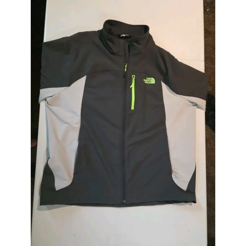 The North Face Windwall Jacket Coat Grey XXL Stretch Shell Zip Up Men’s
